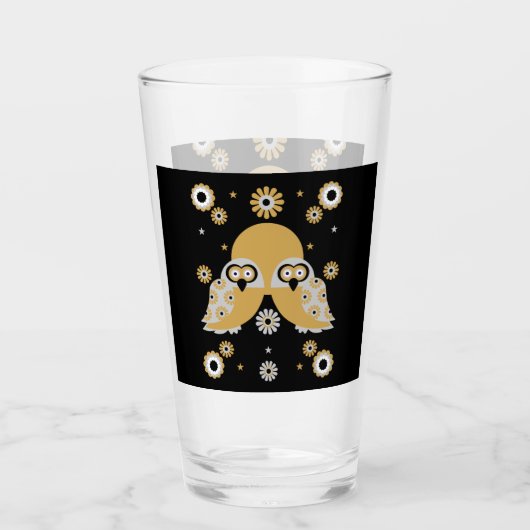 Skandinavische Vogelkunst Glas (Vorderseite)