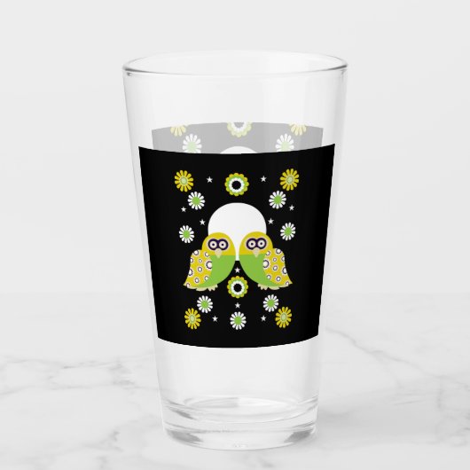 Skandinavische Vogelkunst Glas (Vorderseite)