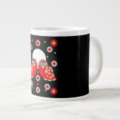 Skandinavische Vogelkunst Jumbo-Tasse (Vorderseite Rechts)