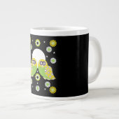 Skandinavische Vogelkunst Jumbo-Tasse (Vorderseite Rechts)