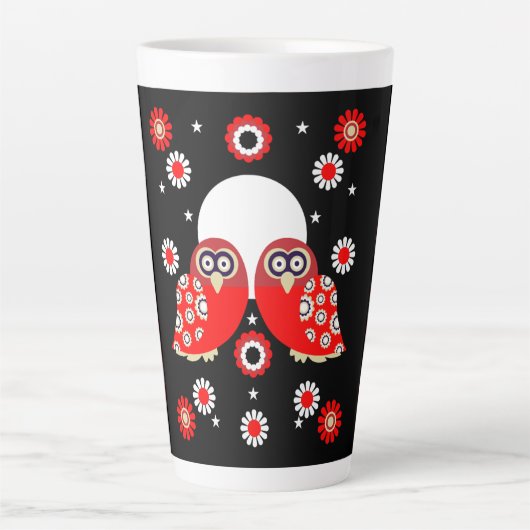 Skandinavische Vogelkunst Milchtasse (Vorderseite)