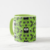Skandinavische Vogelkunst Tasse (Vorderseite Links)