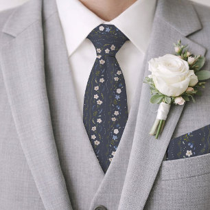 Skandinavische Volksblumen-Hochzeitskrawatte Krawatte