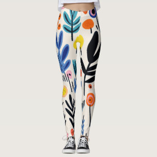Skandinavische Volksblumen Nordische Botanische Ku Leggings