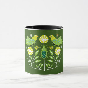 Skandinavische Volksdrucke   Nordic Dekor Tasse Th