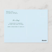 Skandinavische Volkskandinavische Babydusche Postkarte (Rückseite)