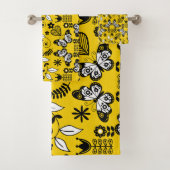 Skandinavische Volkskunst Badhandtuch Set (Insitu)