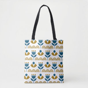 Skandinavische Volkskunst, buntes Muster. Tasche