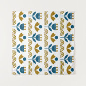 Skandinavische Volkskunst, buntes Muster. Wandteppich (Vorderseite (Horizontal))