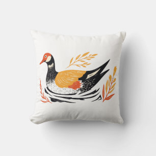 Skandinavische Volkskunst-Enten-Couch-Kissen Kissen