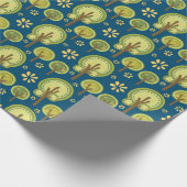 Skandinavische Volkskunst Geschenkpapier (Ecke)