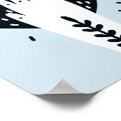 Skandinavische Volkskunst Herz und Hand Poster (Ecke)