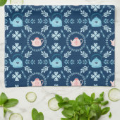 Skandinavische Volkskunst Hyge Weihnachtsfest gemü Geschirrtuch (Gefaltet)