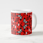Skandinavische Volkskunst Jumbo-Tasse (Vorderseite Rechts)