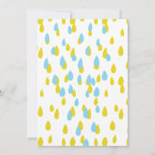 Skandinavische Volkskunst Kinderdusche lädt Füchse Einladung (Rückseite)