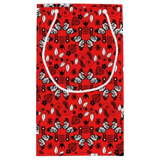 Skandinavische Volkskunst Kleine Geschenktüte (Rückseite)