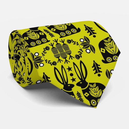 Skandinavische Volkskunst Krawatte (Gerollt)