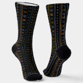 Skandinavische Volkskunst mit Sun & Wave Patter Socken (Gewinkelt)