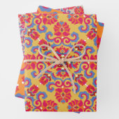 Skandinavische Volkskunst Muster Wrapping Paper Sh Geschenkpapier Set (Beispiel)