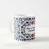 Skandinavische Volkskunst Muttertags-Kaffeetasse Kaffeetasse (Vorderseite Links)