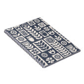 Skandinavische Volkskunst nahtlos Vintages Muster  Notizblock (Rechte Seite)