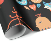 Skandinavische Volkskunst Nordische Minimalistisch Geschenkpapier (Rolleneckpunkt)