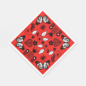 Skandinavische Volkskunst Serviette (Ecke)