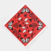 Skandinavische Volkskunst Serviette (Ecke)