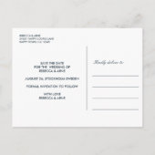 Skandinavische Volkskunst | SPEICHERUNG DES DATUMS Ankündigungspostkarte (Rückseite)