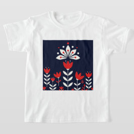 Skandinavische Volkskunst T-Shirt