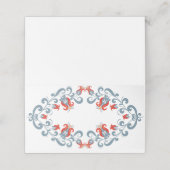 Skandinavische Volkskunst Velkommen Platzkarten (Außenseite Aufgefaltet)