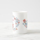 Skandinavische Volkskunst Velkommen Tasse (Vorderseite)