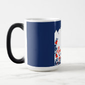 Skandinavische Volkskunst Verwandlungstasse (Links)