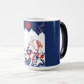 Skandinavische Volkskunst Verwandlungstasse (VorderseiteRechts)