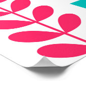 Skandinavische Volkskunst: Vintag nahtlos Poster (Ecke)