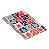 Skandinavische Volkskunst: Vintage Blütenkunst. Notizblock (Rechte Seite)