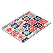 Skandinavische Volkskunst: Vintage Blütenkunst. Notizblock (Linke Seite)