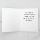 Skandinavische Volkskunst Weihnachtsbaumkarte Karte (Innenseite)