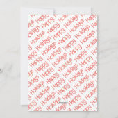 Skandinavische Volkskunst Winterlandschaft Weihnac Feiertagskarte (Rückseite)