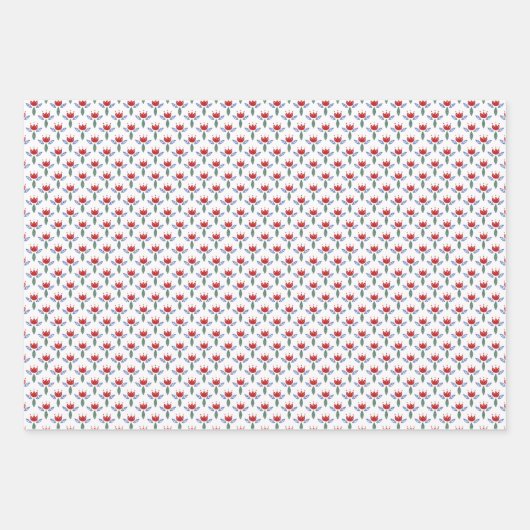 Skandinavische Volksmücher, die Weihnachtsmuster z Geschenkpapier Set (Vorderseite 3)