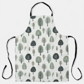 Skandinavische Waldbäume Schürze (Vorderseite)