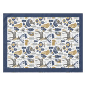 Skandinavische Waldtiere Schneeflocken Weihnachten Tischdecke (Vorderseite (Horizontal))