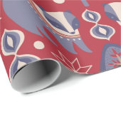 Skandinavische Waldtiere Weihnachten Geschenkpapier (Rolleneckpunkt)