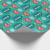 skandinavische Weihnachten Geschenkpapier (Ecke)