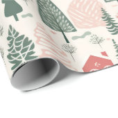 skandinavische Weihnachten Geschenkpapier (Rolleneckpunkt)