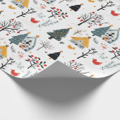 skandinavische Weihnachten Geschenkpapier (Ecke)