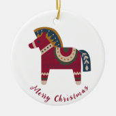 skandinavische Weihnachten Keramik Ornament (Vorne)