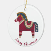 skandinavische Weihnachten Keramik Ornament (Links)