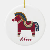 skandinavische Weihnachten Keramik Ornament (Hinten)