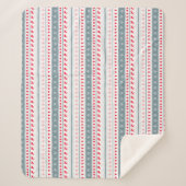 skandinavische Weihnachten Sherpadecke (Vorderseite)